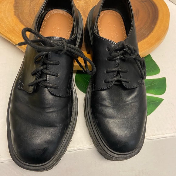 ASOS Platform Laced Combat Boot Platform Oxford - Picture 5 of 11